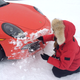 If you do stuff it into a snowbank, make sure to clean the snow out of your grille so your engine can still cool off. Photo credit: Stef Schrader